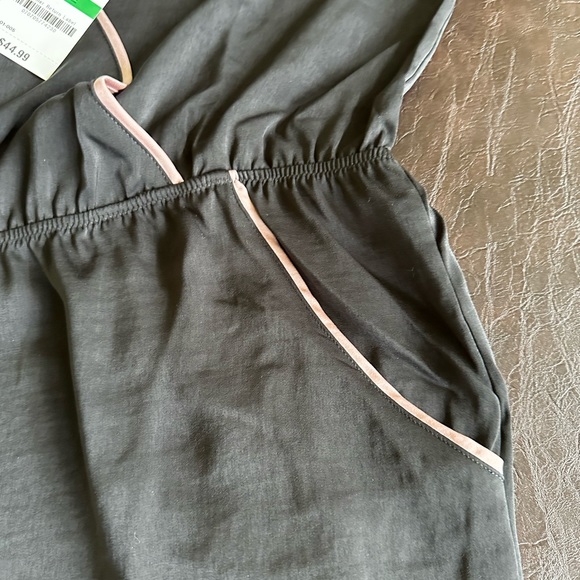 INC intimate, sleepwear black with pink trim romper new. International Concepts - Picture 4 of 12